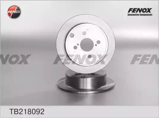 Диск тормозной задний  2шт TB218092 FENOX