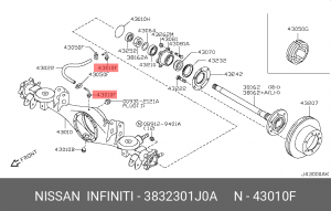 ПЕРЕХОДНИК-СОЕДИНИТЕЛЬ САПУНА 38323-01J0A 38323-01J0A NISSAN