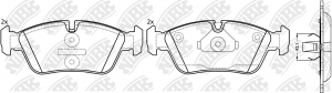 Колодки тормозные BMW 3 (E36,E46),Z3 передние (4шт.) NIBK PN0010 NIBK