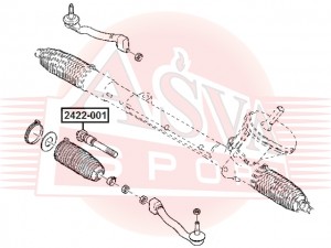ТЯГА РУЛЕВАЯ RENAULT 2422001 2422-001 ASVA