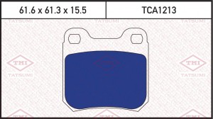 колодки дисковые задние!\ Opel Omega A/B/Vectra В 1.6-2.2DTi 87-03 TCA1213 TATSUMI
