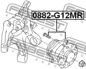 Ступица задняя SUBARU IMPREZA G12 2007-2011 0882-G12MR 0882-G12MR FEBEST
