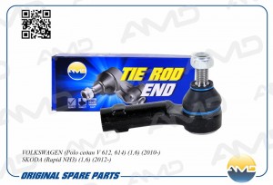 Наконечник рулевой правый VOLKSWAGEN Polo седан V 612, 614, 1,6, 2010-, SKODA Ra AMD.TE348R AMD