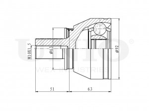 ШРУС внешний CVJ-20222 UNIO