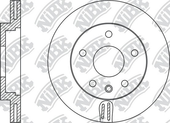 Диск тормозной передний DUSTER 12 RN43008 RN43008 NIBK