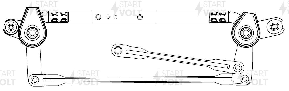 Трапеция стеклооч. для а/м Hyundai Solaris II 17- VWA08L5 VWA 08L5 START VOLT