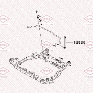 Тяга стабилизатора передняя L/R KIA Cee'd/Cerato 06-Hyundai i30/Elantra 08- TEB1 TEB1106 TATSUMI