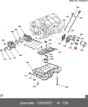 датчик давления масла!\ Cadillac SRX 10>, Saab 9-7X 05> 12635957 GENERAL MOTORS