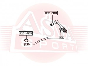 САЙЛЕНТБЛОК ПЕРЕДНЕГО СТАБИЛИЗАТОРА KIA 1201FDS 1201-FDS ASVA