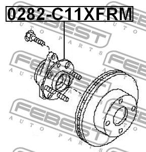 Ступица 0282-C11XFRM 0282-C11XFRM FEBEST