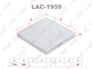 Фильтр салонный LAC-1959 LYNXAUTO