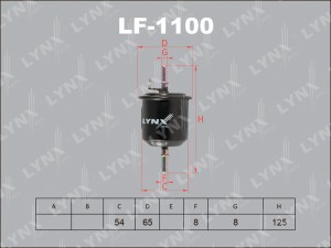 Фильтр топливный LF-1100 LYNXAUTO