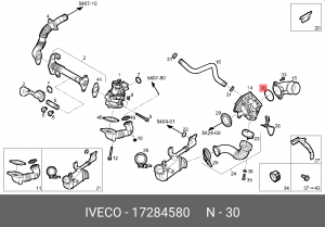 Кольцо поршня 17284580 17284580 IVECO