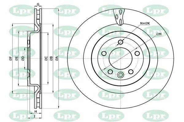 Диск тормозной A4024V A4024V LPR