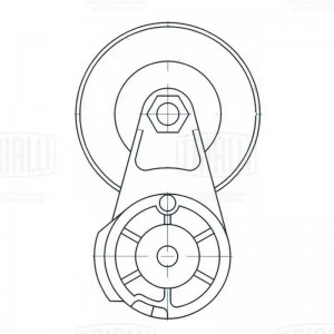 Ролик привод. ремня Peugeot 408 (12-)/Ford Transit (13-) 1.4d/1.5d/1.6d (опор.)  CM 5431 TRIALLI