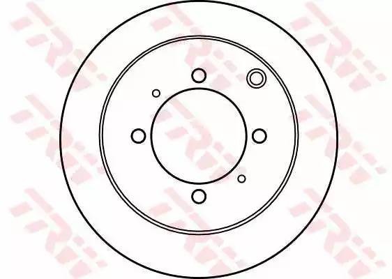 Диск тормозной MITSUBISHI Lancer (03-) (1.3/1.6/2.0),Galant (92-) (1.8/2.0) задн DF4193 TRW