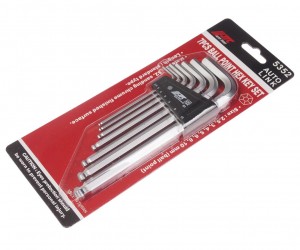 Набор ключей шестигранных 2.5-10мм Г-образных с шаром 7 предметов JTC JTC-5352 JTC TOOLS