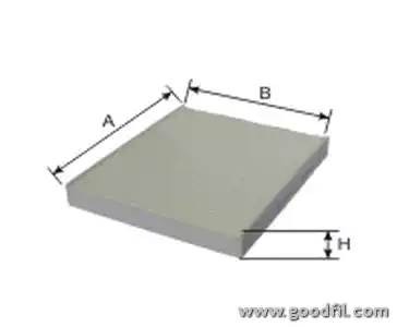 Фильтр салона AG258CF AG 258 CF GOODWILL