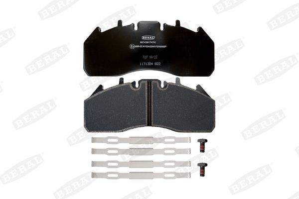 Колодки тормозные дисковые (к-т на ось) BCV29174TK BCV29174TK BERAL