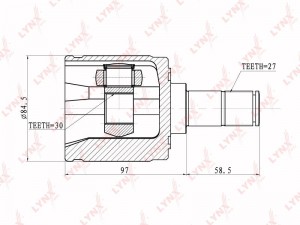 ШРУС внутренний подходит для HONDA Stream 2.0 00 CI-3403 CI-3403 LYNXAUTO