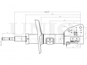 Амортизатор газовый передней подвески SAB-10671 UNIO