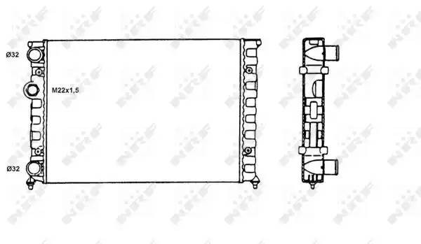 VW GOLF III 1.4-1.6 430x322 58819 NRF