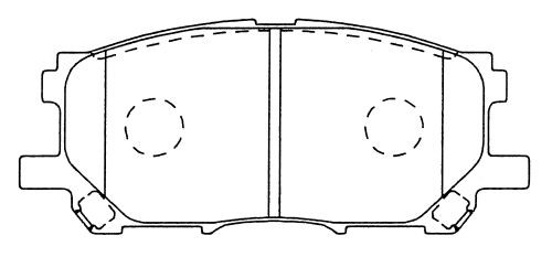 D2249-01 FDB1715=1039 00 [0446548080] !колодки дисковые п.\ Lexus RX300 all 03> D2249 MK KASHIYAMA