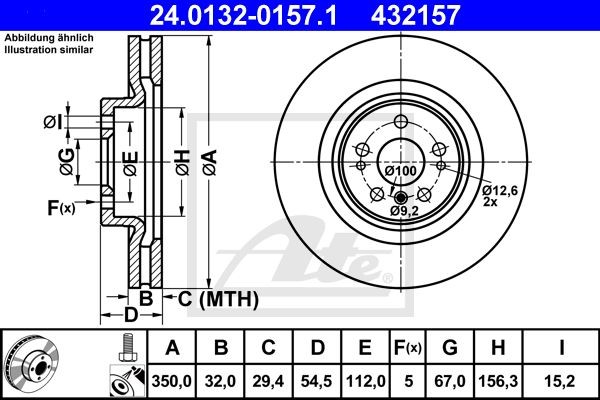 MERCEDES BENZ W166 M-KLASSE (ML) (2011>) 24.0132-0157.1 ATE