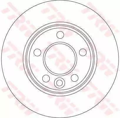 Диск тормозной задний VW TRANSPORTER V DF4312 DF4312 TRW