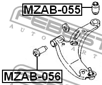 Сайлентблок MZAB-055 MZAB-055 FEBEST