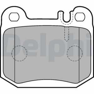 LP1705 колодки дисковые з.\ MB W163 3.5-5.5/4.0CDi 98> LP1705 DELPHI