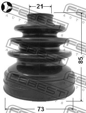 Пыльник ШРУСа 0215-B10RS 0215-B10RS FEBEST