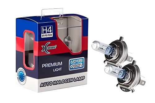 Лампа 12V H4 60/55W P43t +100% 3600К бокс (2шт.) Premium XENITE 1007119 XENITE