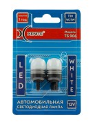 к-кт ламп! светодиодных LED W21W (TS906) (Яркость 200Lm) 12V 5000K (блистер 2шт) 1009664 XENITE