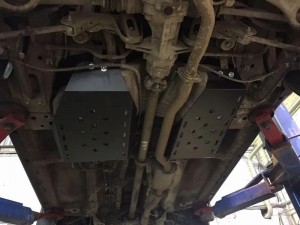 защита топл. бака! сталь 2,5 мм 2 дет.\SSANG YONG Actyon New/SsangYong Korando 1 29.2557 SHERIFF