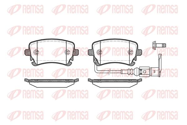 897 11 FVR1644=897 11=908 011B-SX !колодки дисковые з.\ VW T5/Caravelle 2.0i/3.2 089711 REMSA