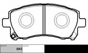 Колодки тормозные SUBARU Forester 1997 ~ 2002 / Impreza 1992 ~ 2008 / Legacy 199 GK0988 CTR