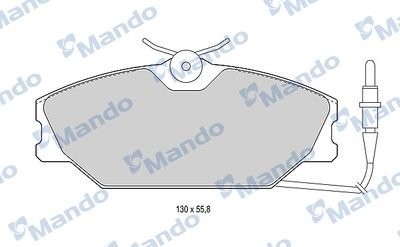 Колодки тормозные дисковые перед MBF016021 MANDO