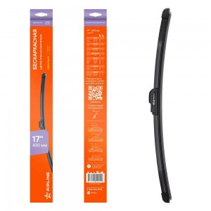 Щетка стеклоочистителя бескаркасная (430 мм) "AIRLINE" (1 адаптер , hook 9x3) AWB-BKP-430 AIRLINE