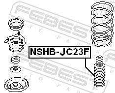 Пыльник переднего амортизатора NSHB-JC23F FEBEST