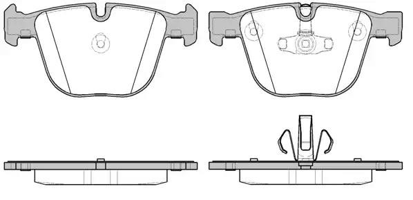 892 20 колодки дисковые з.\ BMW F07GT/F01/F02/F03 3.5i-4.0d 08> 0892.20 REMSA