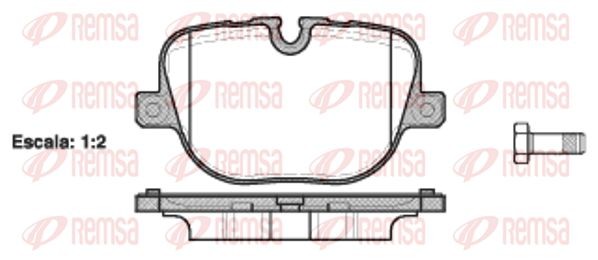1408 00 [LR015577] !колодки дисковые з.\ Land Rover Range Rover III/Sport 5.0 09 1408.00 REMSA