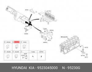 Реле HYUNDAI HD65,72,78,120,160,170,270,450.AeroSpace,AeroQueen OE 9523045000 HYUNDAI KIA