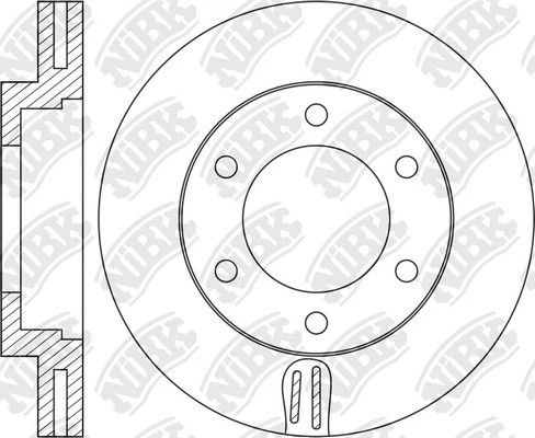 Диск тормозной TOYOTA Land Cruiser (90-) передний (1шт.) NIBK RN1066 NIBK
