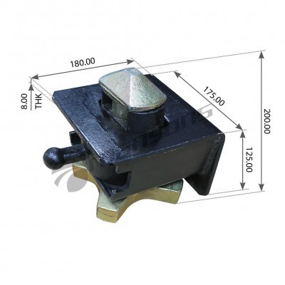 Замок контейнера (фитинг в сб.) d=52 300053 MANSONS