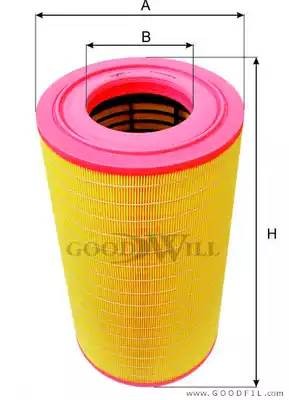 Фильтр воздушный AG 1042 GOODWILL