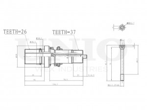 Вал приводной передний CVJ-10015 UNIO