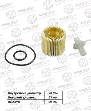Фильтр масляный Avantech Замена для арт. OF0112 OF0110 AVANTECH