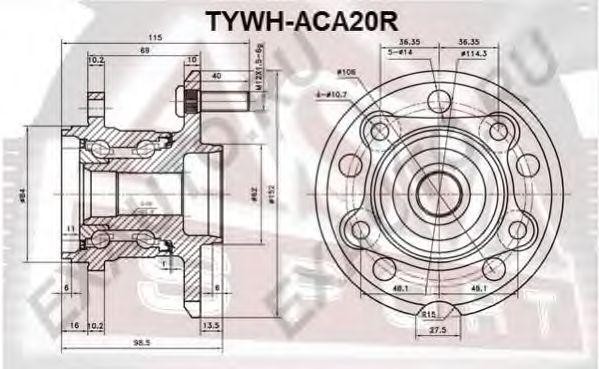 СТУПИЦА 12 TYWHACA20R TYWH-ACA20R ASVA
