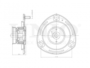 Опора амортизатора передняя RMP-13093 UNIO